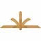 Ekena Millwork Redmond Rough Sawn Timber Gable Bracket, Western Red Cedar, 60"W x 25"H x 2"D x 4"F, 10/12 Pitch GBW060X25X0204RED00RWR - alternate 1